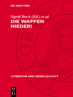 cover image of Die Waffen nieder!